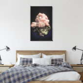 Rhodochrosiet kristallen (MnCO3) op Pyriet, een er Canvas Afdruk (Insitu (Slaapkamer))