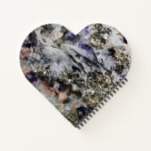 Rhodochrosiet Pyriet Fluoriet Kwarts Toermalijn Notitieboek (Achterkant)