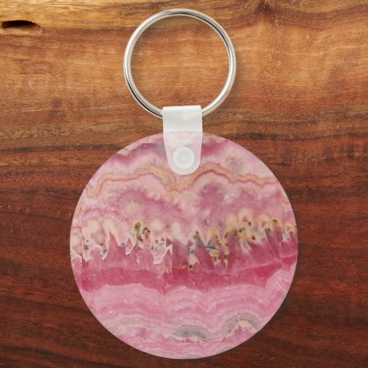 Rhodochrosite Gemstone-Sleutelhanger Sleutelhanger (Voorkant)