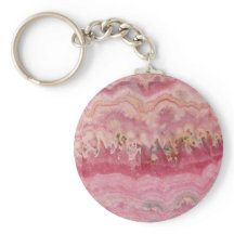 Rhodochrosite Gemstone-Sleutelhanger
