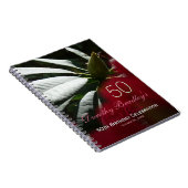 Rhododendron 50th Birthday Party Custom Guest Book Notitieboek (Rechterzijde)