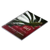 Rhododendron 60th Birthday Party Custom Guest Book Notitieboek (Linkerzijde)