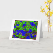 "Rhododendron Abstract" Blank Wenskaart Kaart (Gele Bloem)