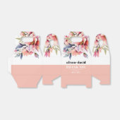 Rhododendron and flowers bold typography wedding bedankdoosjes (Uitgevouwen)