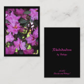 Rhododendron ATC Visitekaartje (Voorkant / Achterkant)