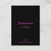 Rhododendron ATC Visitekaartje (Achterkant)