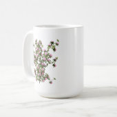 Rhododendron Bloemen Koffiemok (Voorkant links)