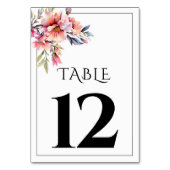 Rhododendron branch peach-pink wedding kaart (Voorkant)