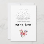 Rhododendron branch with flowers photo wedding bedankkaart (Achterkant)