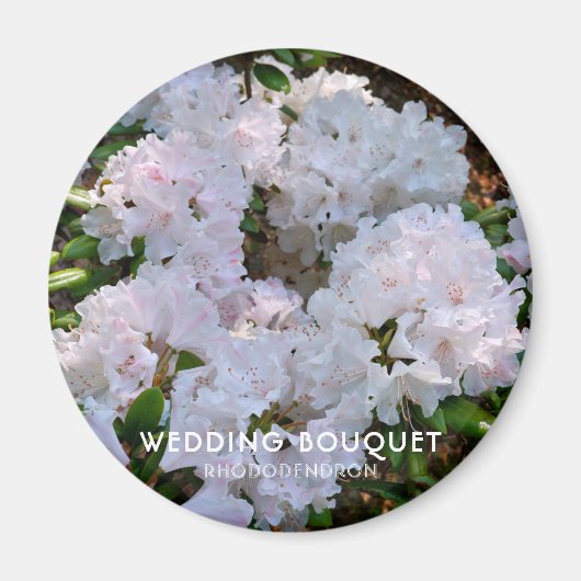 Rhododendron "Bruidsboeket" Magneet (Voorkant)