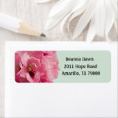 Rhododendron Elegant bloemenlabel Etiket (Insitu)