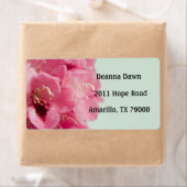 Rhododendron Elegant Floral Shipping Label (Insitu)