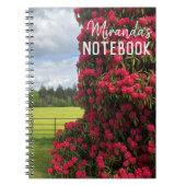 Rhododendron en Schilderachtig Uitzicht in Schotla Notitieboek (Voorkant)
