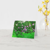 "RHODODENDRON & FERNS" NOTECARD KAART (Gele Bloem)