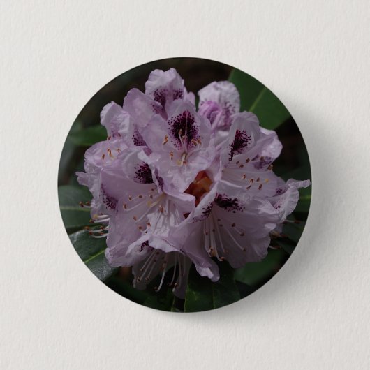 Rhododendron Flower Badge Ronde Button 5,7 Cm (Voorkant)