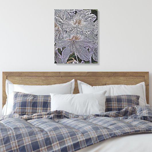 RHODODENDRON FLOWERS CANVAS AFDRUK (Insitu (Slaapkamer))