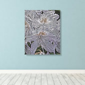 RHODODENDRON FLOWERS CANVAS AFDRUK (Insitu (Houten vloer))