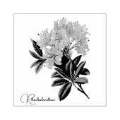 Rhododendron Flowers Rubber Stamp Rubberstempel (Afrduk)