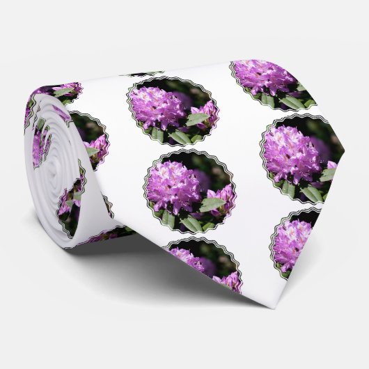 Rhododendron Mannen Necktie Stropdas (Opgerold)