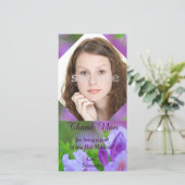 Rhododendron Na de regen Bat Mitzvah Dank je Bedankkaart (Staand voorkant)