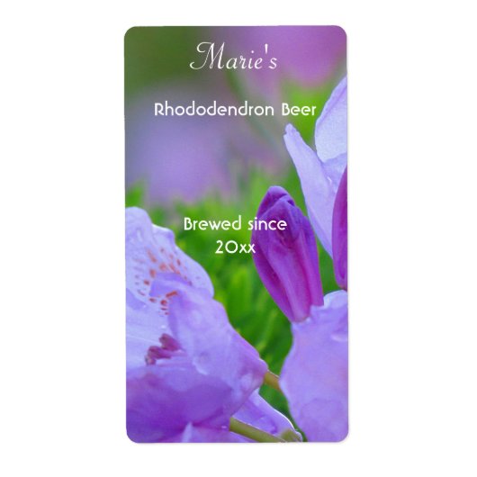 Rhododendron Na de Regen Bier Labels (Voorkant)