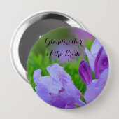 Rhododendron na regen GRANDMOTHER VAN DE BRIDE Ronde Button 4,0 Cm (Voorkant /achterkant)