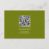 Rhododendron orange yellow flowers wedding informatiekaartje (Achterkant)