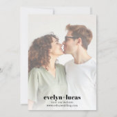 Rhododendron peach-pink flowers photo wedding save the date (Achterkant)