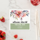 Rhododendron peach-pink flowers typography wedding servet (Insitu)