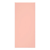 Rhododendron peach pink flowers wedding menu card (Achterkant)