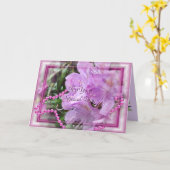 Rhododendron & Pearls - elke gelegenheid aanpassen Kaart (Gele Bloem)