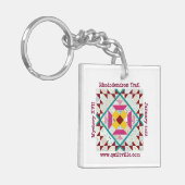 Rhododendron Trail Acrylische Sleutelhanger (Voorkant Links)