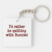 Rhododendron Trail Acrylische Sleutelhanger (Achterkant)