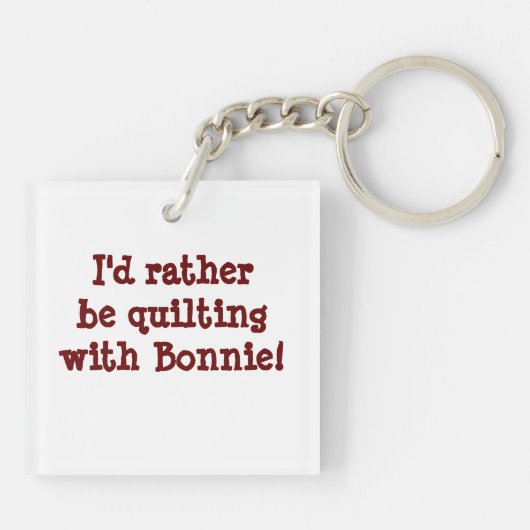 Rhododendron Trail Acrylische Sleutelhanger (Achterkant)