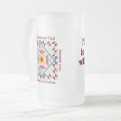 Rhododendron Trail glass stein Matglas Bierpul (Voorkant links)
