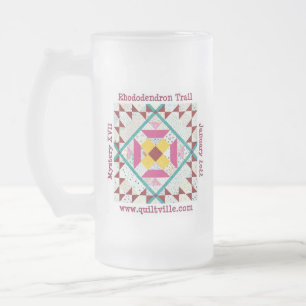 Rhododendron Trail glass stein Matglas Bierpul