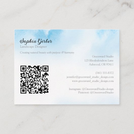 Rhododendron tuin- en landschapsberoepen visitekaartje (Achterkant)