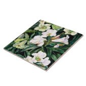 Rhododendron van Noord-India, botanische kunst, Tegeltje (Zijkant)