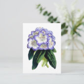 Rhododendron Vintage Botanical Postcard Briefkaart (Staand voorkant)