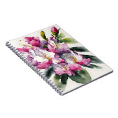 Rhododendron - Watercolor flowers Notitieboek (Rechterzijde)