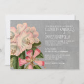 Rhododendron Wedding Invitations Kaart (Voorkant)