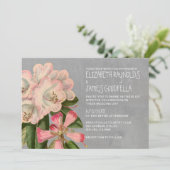 Rhododendron Wedding Invitations Kaart (Staand voorkant)