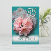 Rhododendrons 85th Birthday Party Invitation Kaart (Staand voorkant)