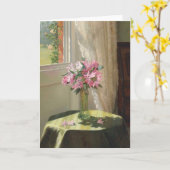 Rhododendrons door een Venster | Jessica Hayllar Kaart (Gele Bloem)