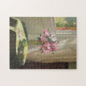 Rhododendrons door een Venster | Jessica Hayllar Legpuzzel (Horizontaal)