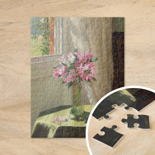 Rhododendrons door een Venster   Jessica Hayllar Legpuzzel