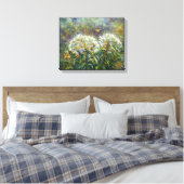 "Rhododendrons en bijen" Canvas Afdruk (Insitu (Slaapkamer))