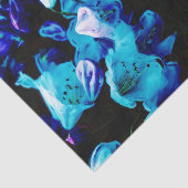 Rhododendrons in Blauw, Floral, Blauwe Bloemen Tissuepapier (Detail)