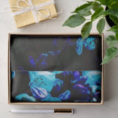 Rhododendrons in Blauw, Floral, Blauwe Bloemen Tissuepapier (Geschenk)