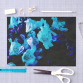 Rhododendrons in Blauw, Floral, Blauwe Bloemen Tissuepapier (Craft)